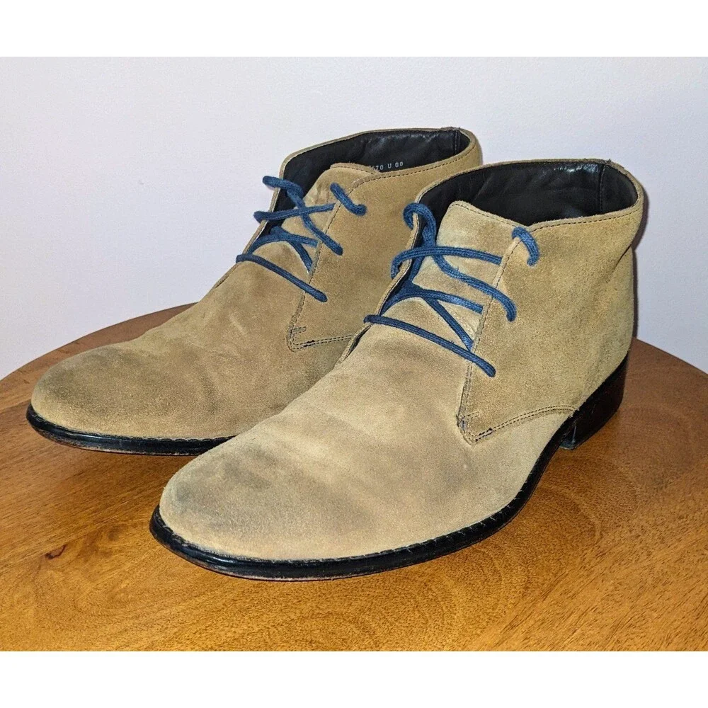 Cole Haan Men's 10M Air Colton Tan Suede Leather Chukka Boots C08570